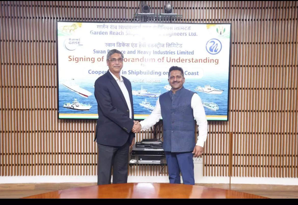 Swan Defence and Heavy Industries Ltd has signed an MoU with Garden Reach Shipbuilders & Engineers Ltd.
