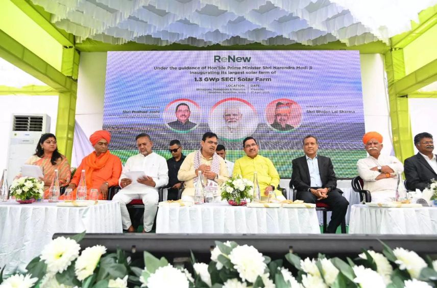 ReNew has commissioned a 1.3 GWp solar project in Jaisalmer, Rajasthan, using 100% Made-by-ReNew solar panels, with 90% manufactured at its Jaipur facility.