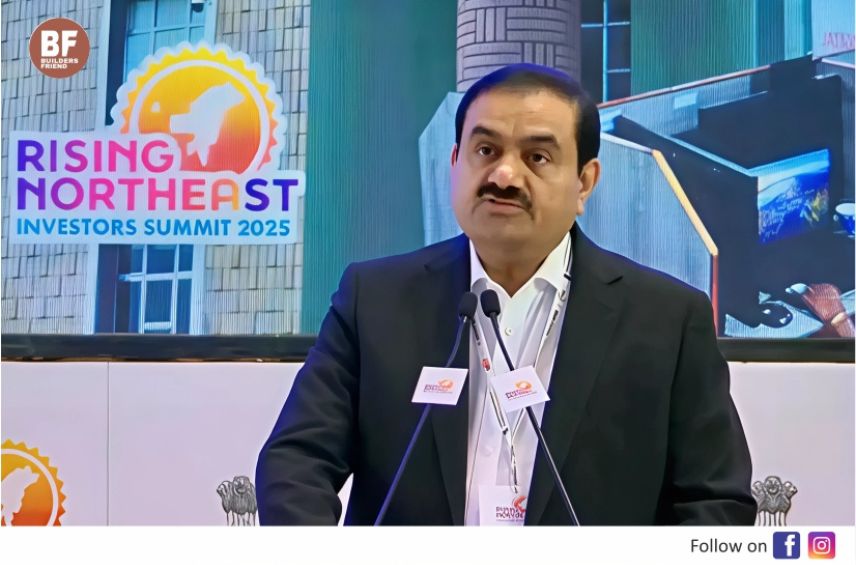 Adani Group Commits ₹1 Lakh Crore to Northeast, Announces Fresh ₹50,000 Crore Investment.