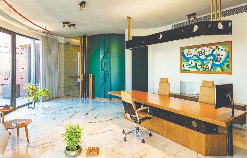 Sangini House, Surat – Heritage-Inspired Modern Office Building with Sustainable Design and Daylight-Filled Interiors