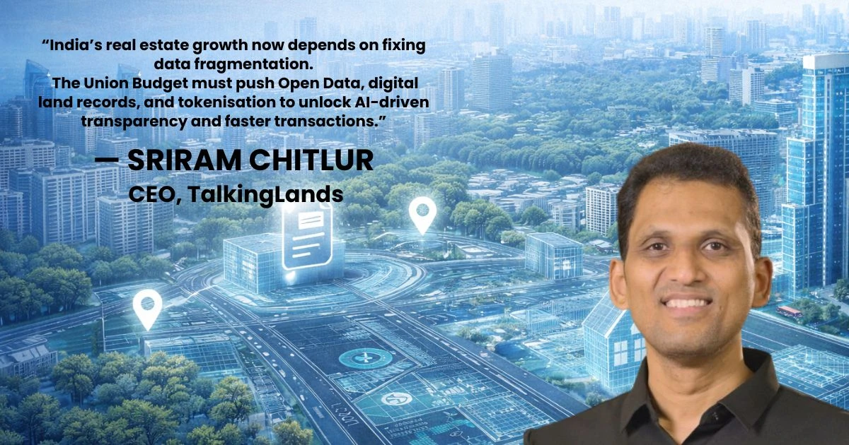 Pre-Budget 2026: Open Data & Digital Land Records Key to Real Estate Growth, Says TalkingLands CEO