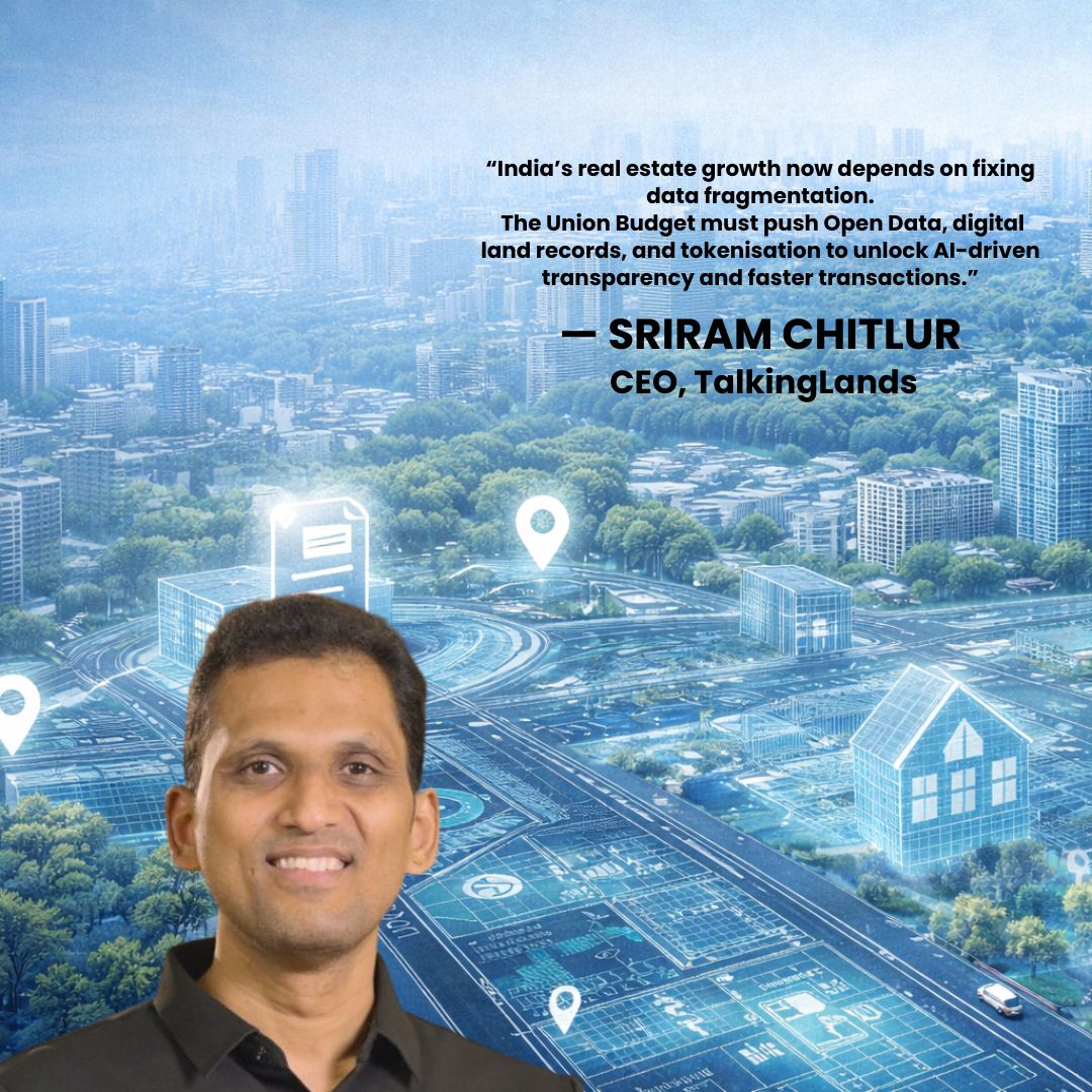 Pre-Budget 2026: Open Data & Digital Land Records Key to Real Estate Growth, Says TalkingLands CEO