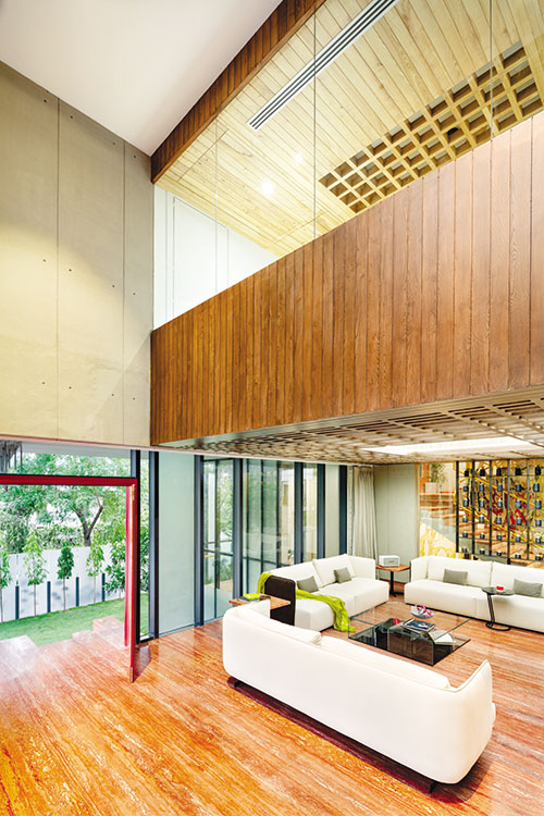 Hanging House (Ladhani House), Noida | Contemporary Cantilevered Residence by Studio Archohm