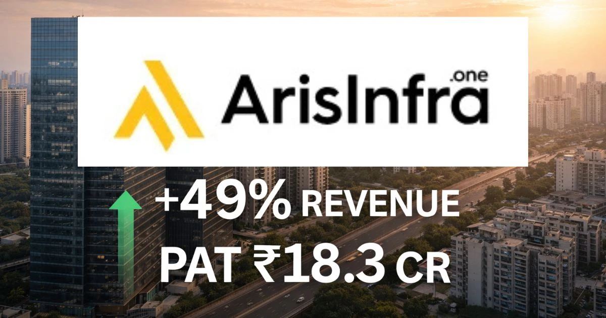 Arisinfra Q3 FY26 Earnings: Revenue Up 49%, PAT ₹18.3 Cr