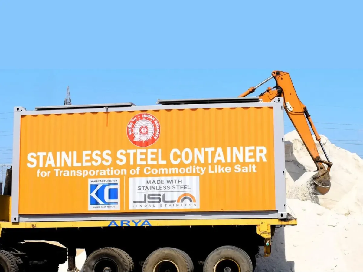 Jindal Stainless Partners with Indian Railways to Develop India’s First Corrosion-Resistant Stainless Steel Salt Container