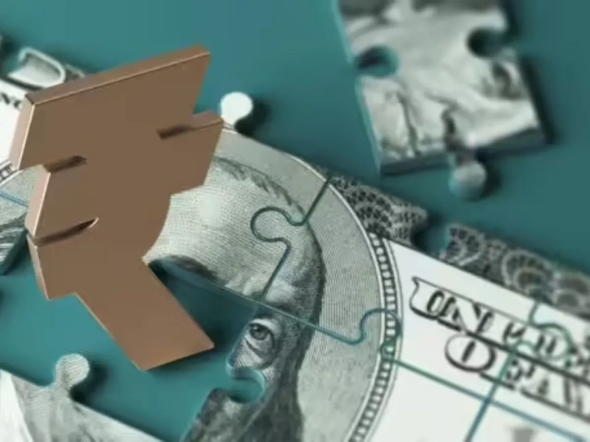 Equity gains and lower crude offset by strong dollar and foreign fund outflows.