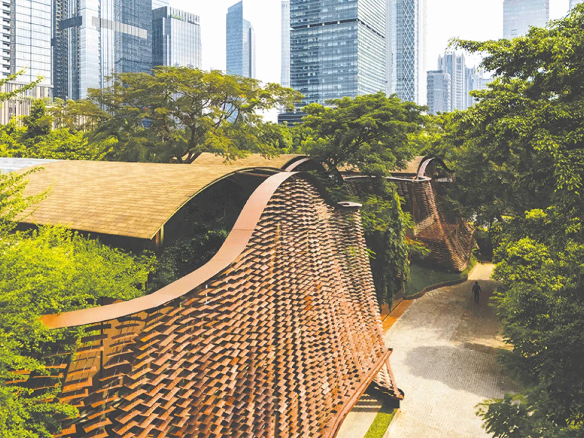 Transforming Recycled Plastic into Climate-Responsive Architecture: Lattice Creative Garden