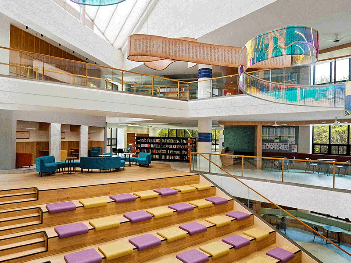 A Contemporary Learning Sanctuary: RV University Library, Bangalore