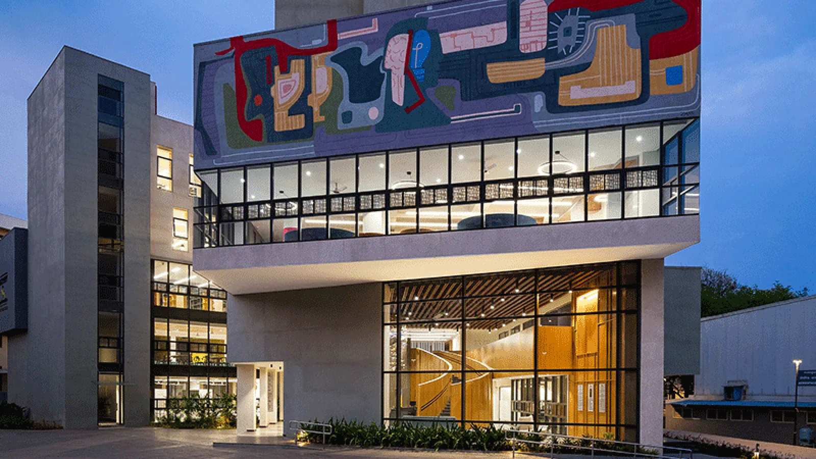 A Contemporary Learning Sanctuary: RV University Library, Bangalore