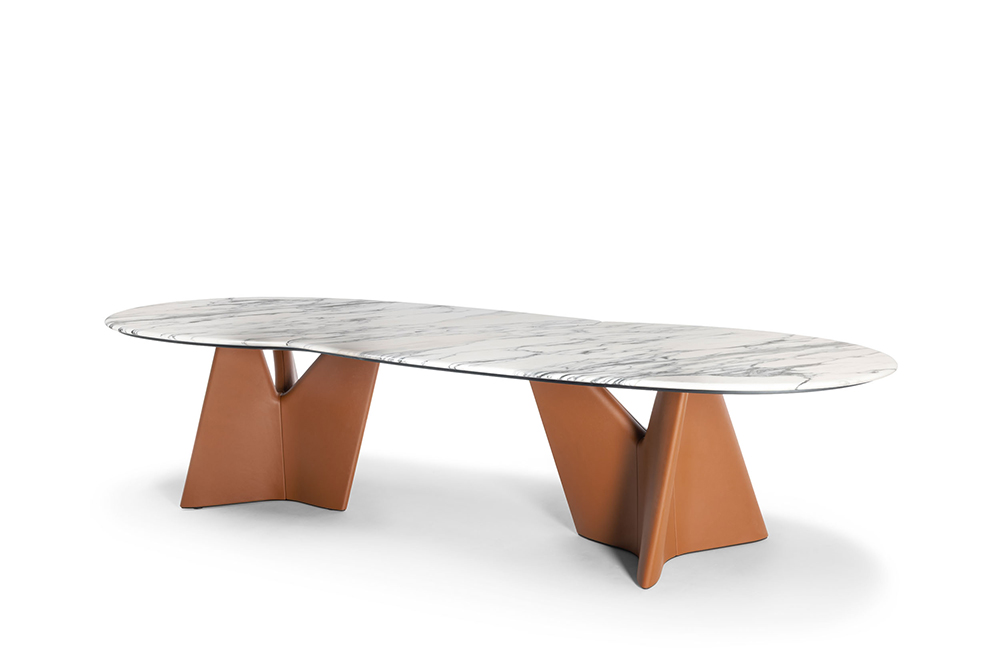 Poltrona Frau Introduces Infinitamente 2.0 Dining Table by Roberto Lazzeroni