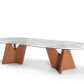 Poltrona Frau Introduces Infinitamente 2.0 Dining Table by Roberto Lazzeroni