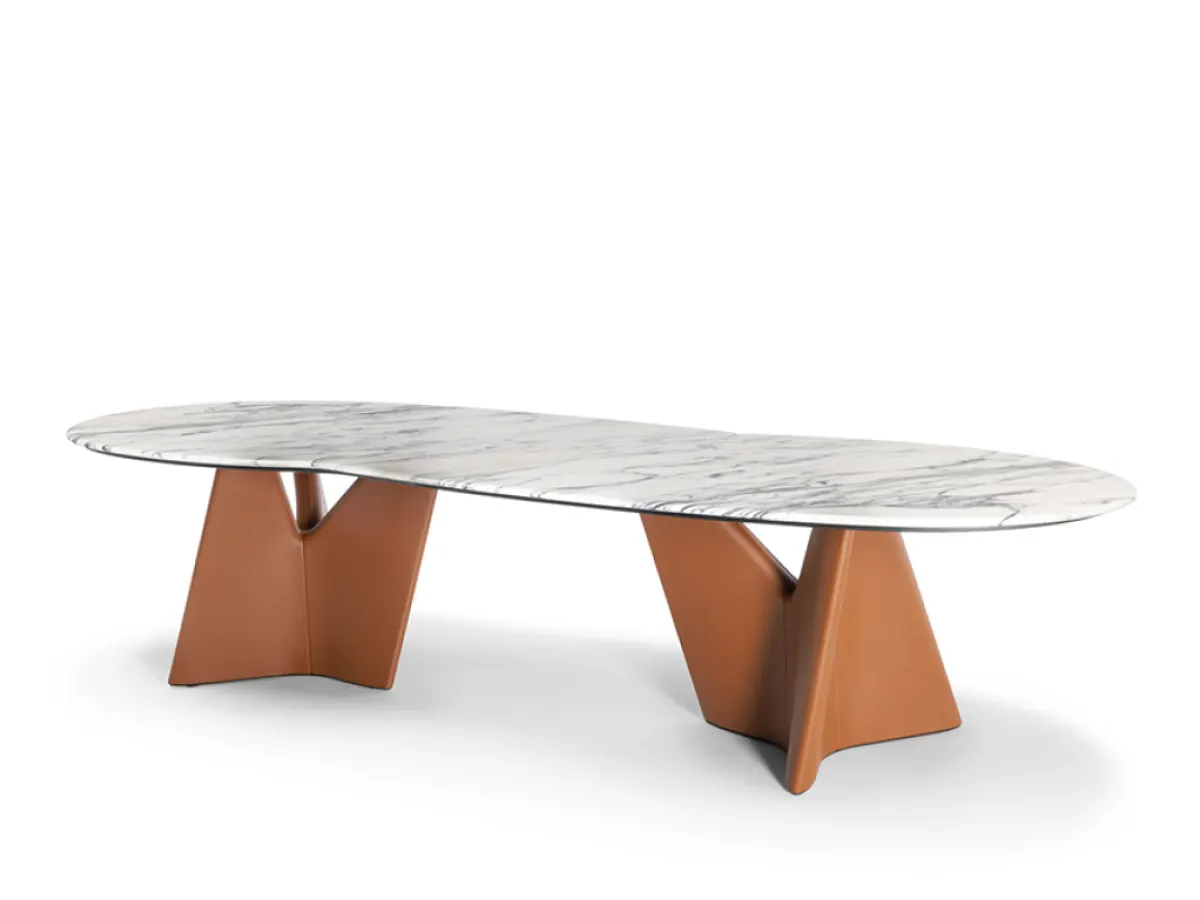 Poltrona Frau Introduces Infinitamente 2.0 Dining Table by Roberto Lazzeroni
