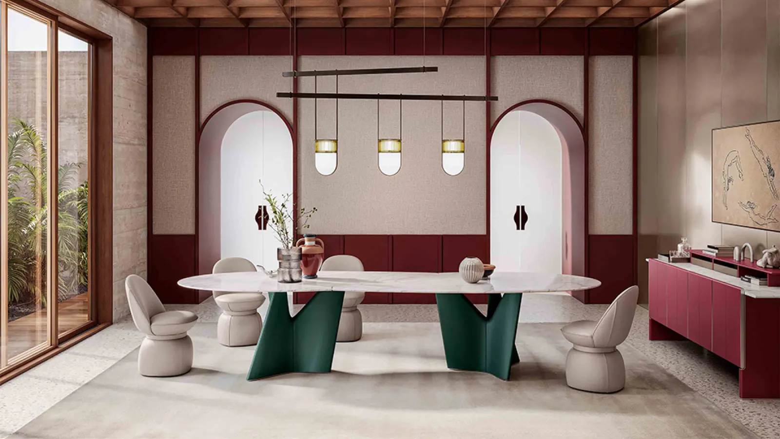 Poltrona Frau Introduces Infinitamente 2.0 Dining Table by Roberto Lazzeroni
