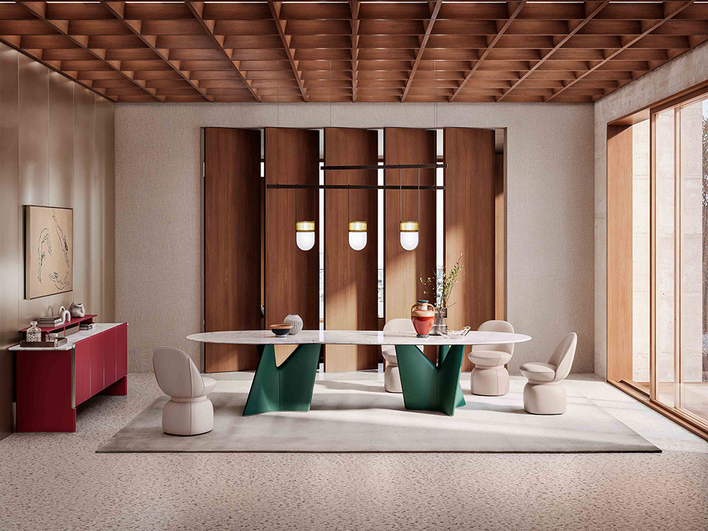 Poltrona Frau Unveils Infinitamente 2.0 Dining Table at Milan Design Week 2026