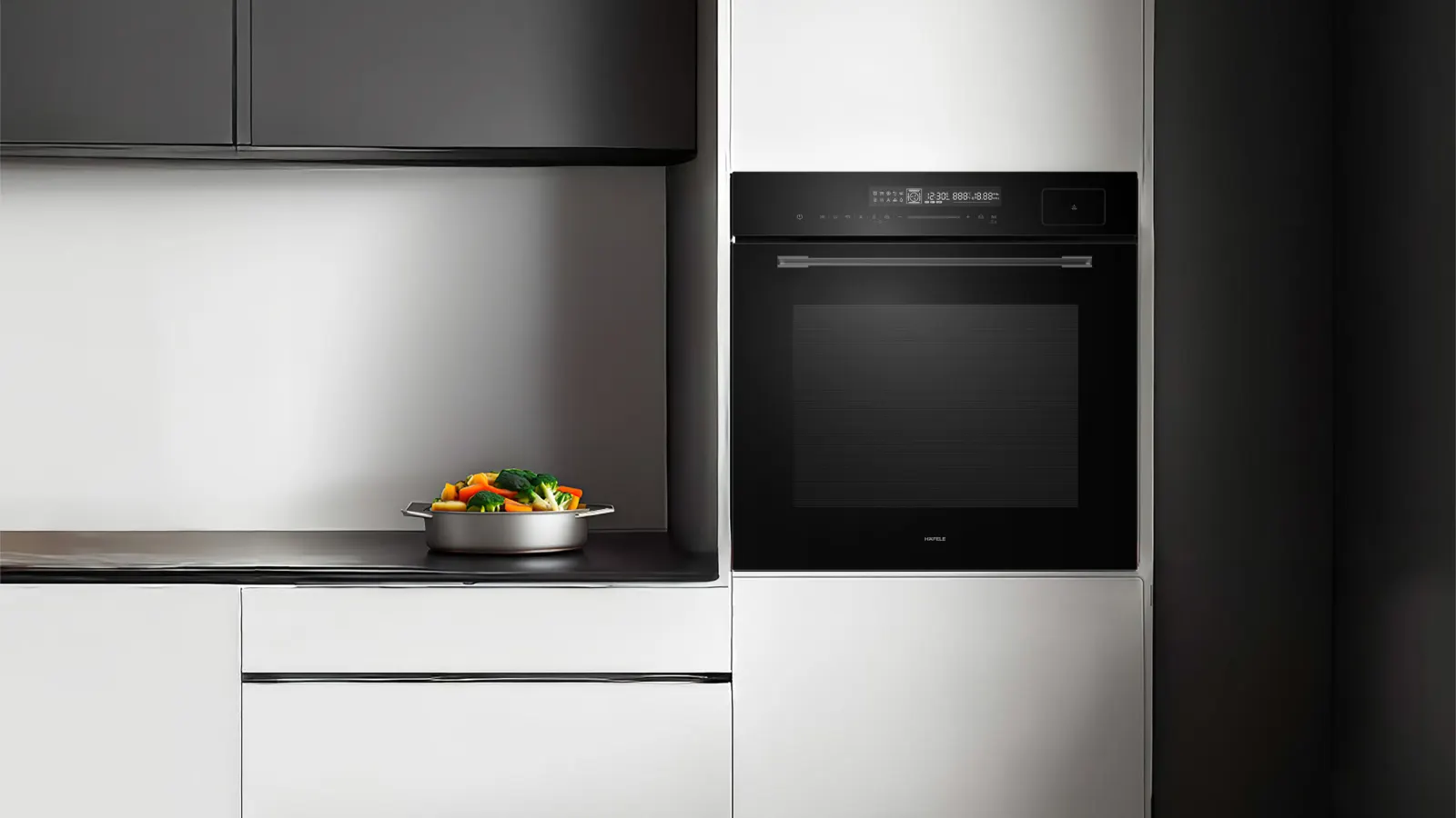 Hafele Midora Steam Oven with Telescopic Shelf Supports Makes Cooking Safer and Easier