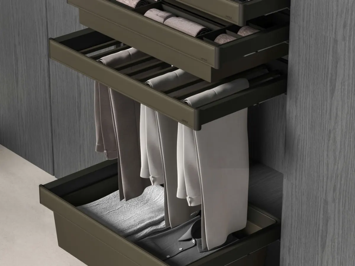 Bring Luxury and Organisation Together with Hafele’s Eminence Wardrobe Accessories