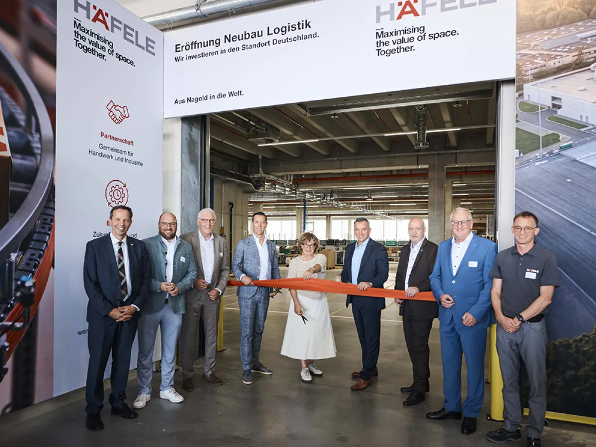 Häfele Opens State-of-the-Art Distribution Centre in Nagold, Setting New Standards in Logistics, Collaboration and Sustainability