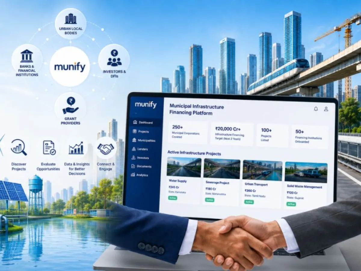 Munify Launches Digital Platform to Boost Urban Infrastructure Financing.