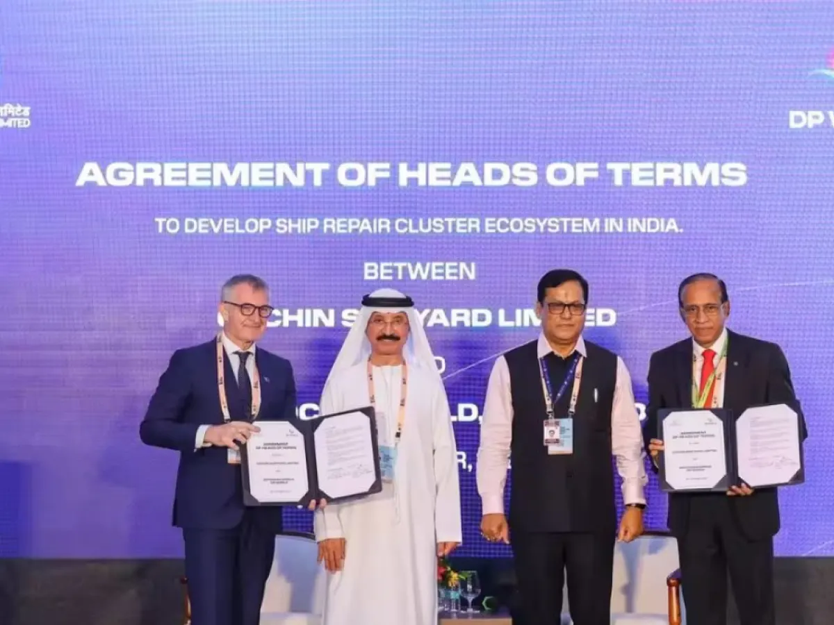 Cochin Shipyard, Drydocks World Dubai to Form 50:50 JV for Kochi Facility.