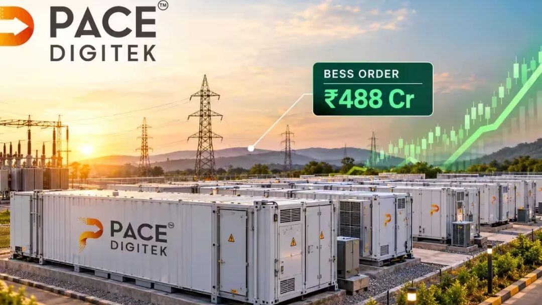 Pace Digitek Shares Jump 13% After ₹488-Crore BESS Order.