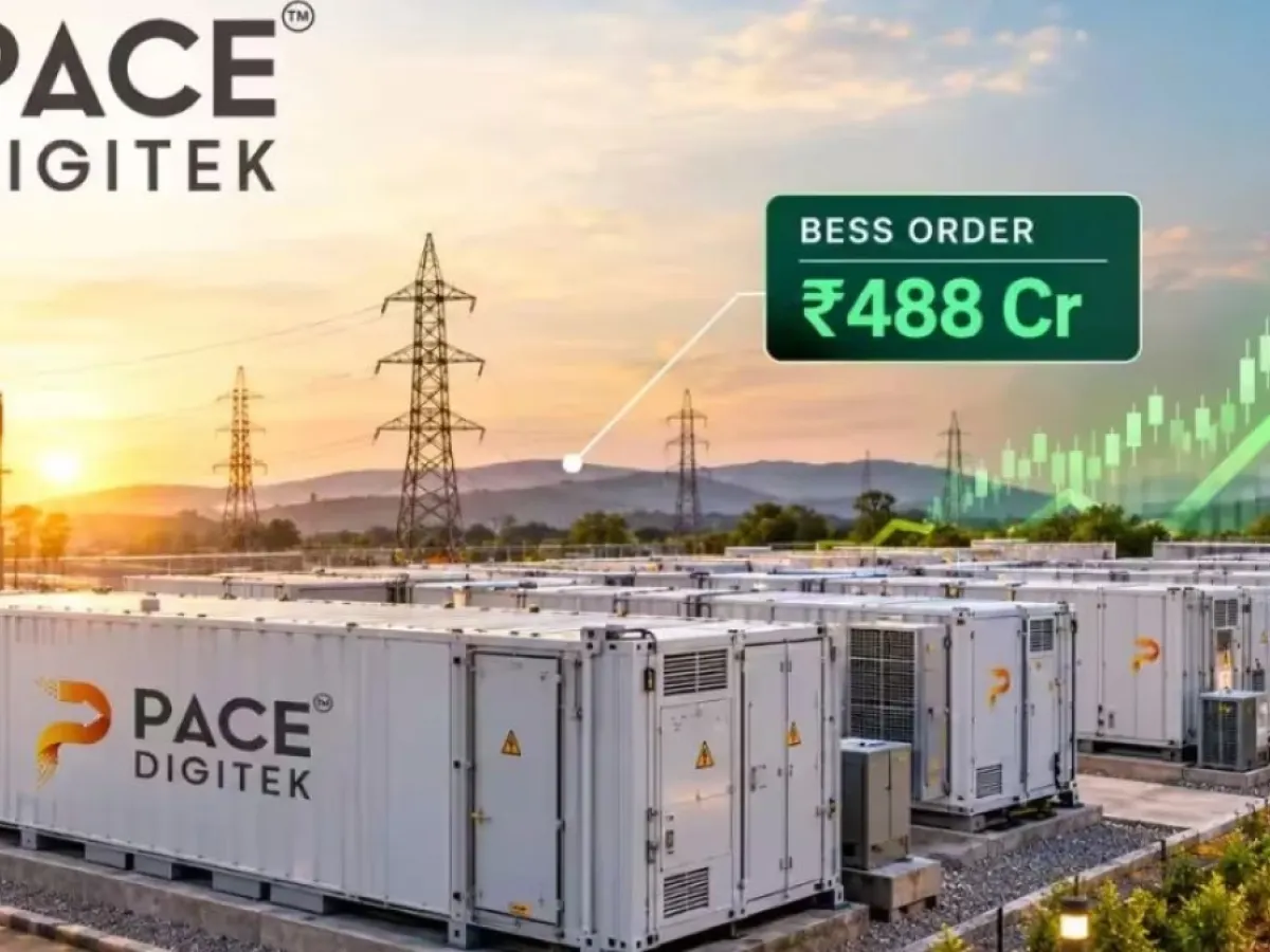 Pace Digitek Shares Jump 13% After ₹488-Crore BESS Order.
