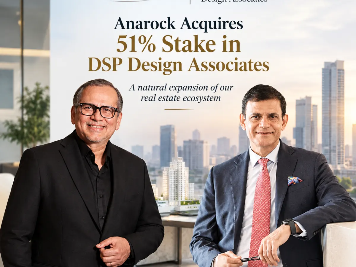 Anarock Acquires 51% Stake in DSP Design Associates to Expand Real Estate and Design Services
