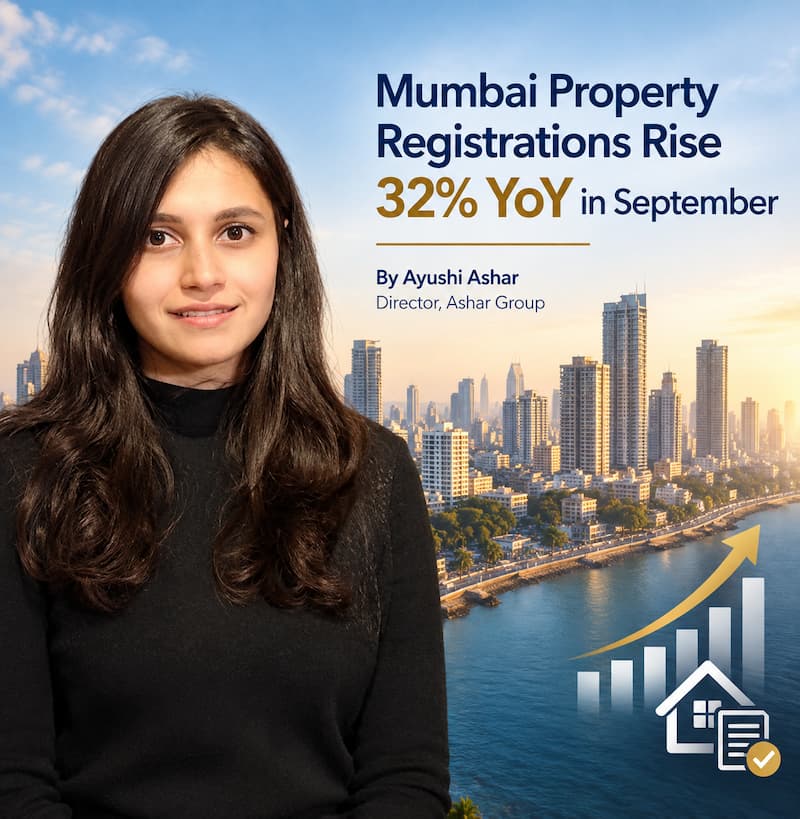 Mumbai Property Registrations Rise 32% YoY in September